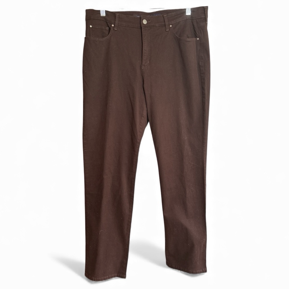 Charter Club Lexington Straight Leg Brown Women’s Pants. Size 16